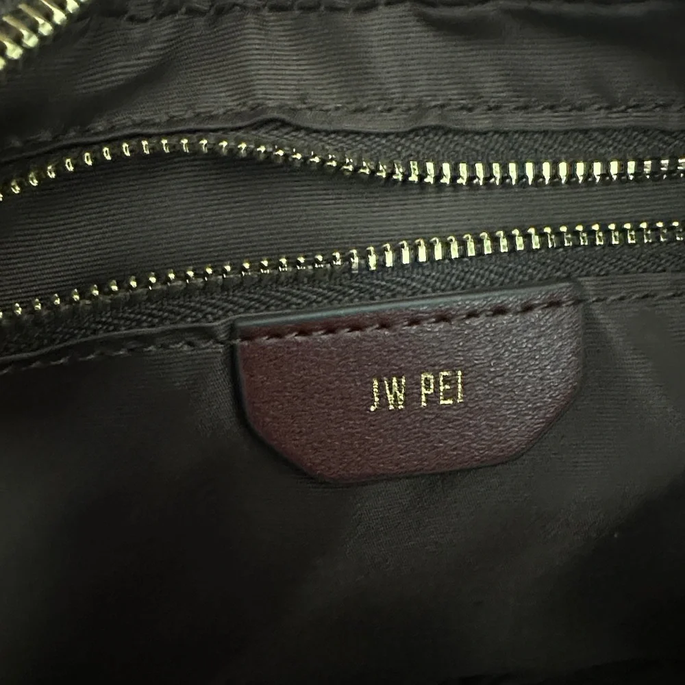 JW PEI Dark Brown Croc-Embossed Shoulder Bag - Picture 4 of 4